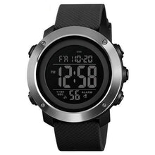 Load image into Gallery viewer, black silver 1416 SKM Fashion Series Sports Watch cueboss.com