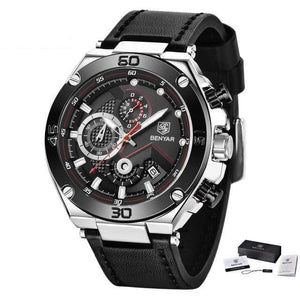 Silver black / Asia BENYAR 5151 Top Brand Luxury Chronograph Sports Watch cueboss.com