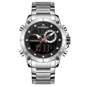 Silver Black / Asia CB-NF9163CE Mens Luxury Brand Military Sports Watch cueboss.com