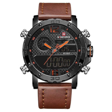 Black Orange / Asia Mens NAV-NF9134 Sports Military Watch cueboss.com