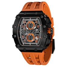 Load image into Gallery viewer, Black Orange / China TSAR 8204CB Stainless Steel Mens Top Brand Luxury Sports Style Design Watch cueboss.com