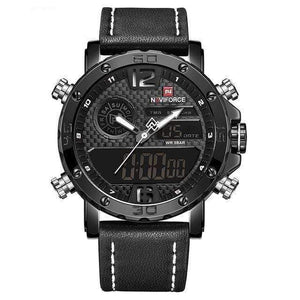 Black White / Asia Mens NAV-NF9134 Sports Military Watch cueboss.com