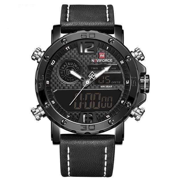 Black White / Asia Mens NAV-NF9134 Sports Military Watch cueboss.com