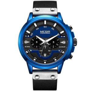 Blue MEGIR 2080 Men's Sports Watch cueboss.com