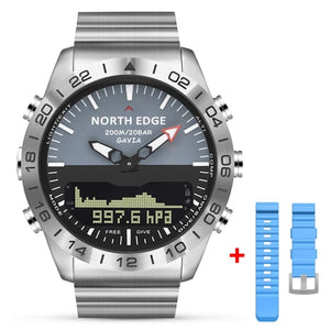 Blue Rubber GAVIA 2 Mens Dive Sports Watch (Waterproof 200m Altimeter) with Compass cueboss.com
