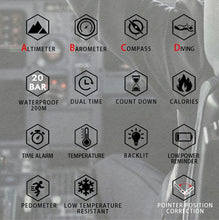 Load image into Gallery viewer, GAVIA 2 Mens Dive Sports Watch (Waterproof 200m Altimeter) with Compass cueboss.com