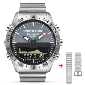 Grey Rubber GAVIA 2 Mens Dive Sports Watch (Waterproof 200m Altimeter) with Compass cueboss.com