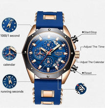 Load image into Gallery viewer, LIGE 890 Fashion Chronograph Sports Watch cueboss.com