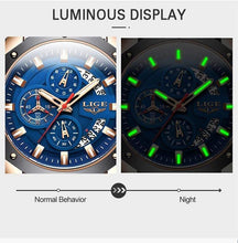 Load image into Gallery viewer, LIGE 890 Fashion Chronograph Sports Watch cueboss.com