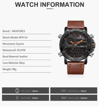Load image into Gallery viewer, Mens NAV-NF9134 Sports Military Watch cueboss.com