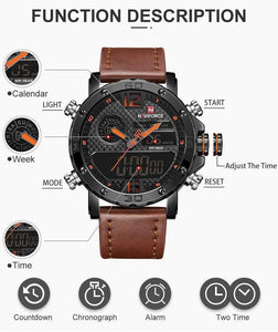 Mens NAV-NF9134 Sports Military Watch cueboss.com