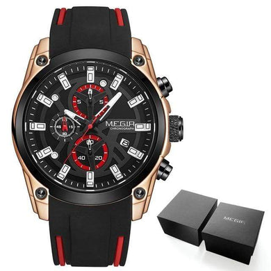 MN2144G-Rose gold 2144G Men's Military Sports Watch cueboss.com