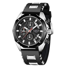 Load image into Gallery viewer, Silver Black / Asia LIGE 890 Fashion Chronograph Sports Watch cueboss.com