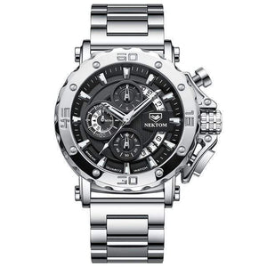 White NT 8229 Men's Luxury Quartz Sports Watch cueboss.com